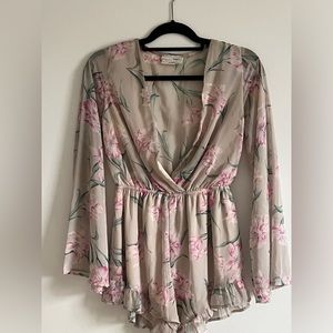 Audrey 3+1 Floral Romper